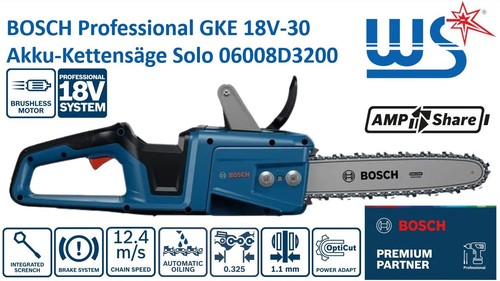 Bosch akku kettensäge gke - bosch, akku-kettensäge